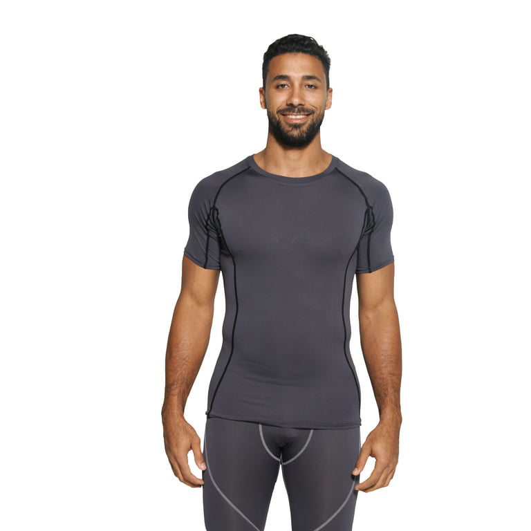 Mens Compression T-Shirt Base Layer Fitness Muscle Top Sport Shorts Long Pants